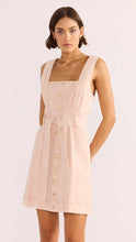 Load image into Gallery viewer, Dahlia denim panel mini dress pink -Minkpink