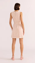 Load image into Gallery viewer, Dahlia denim panel mini dress pink -Minkpink
