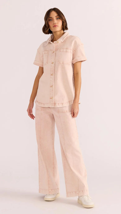 Dahlia  denim shirt pink - Minkpink