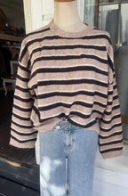 Load image into Gallery viewer, Stripy Otto Knit Chocolate
