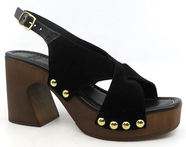 Fiffi, Black Suede/Leather