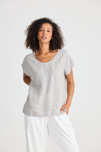 Havana Tee, Charcoal Fleck