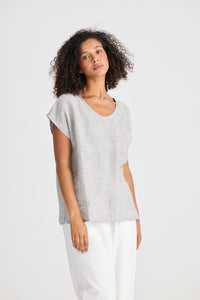 Havana Tee, Charcoal Fleck