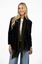 Load image into Gallery viewer, Va Va Velour Jacket Navy - Humidity