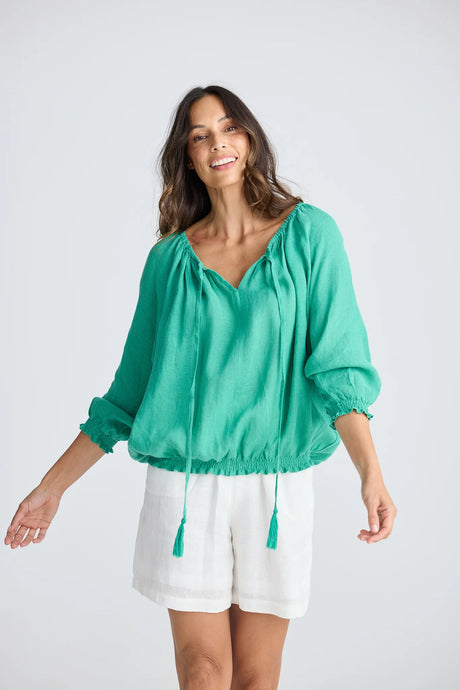 Seaside top Jade Green