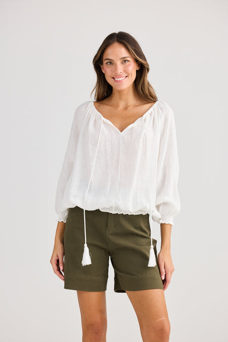 Seaside Top White - Holiday trading co