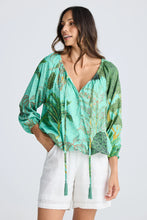 Load image into Gallery viewer, Seaside Rainforest Print Blouse