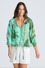 Load image into Gallery viewer, Seaside Rainforest Print Blouse