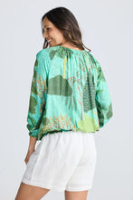 Load image into Gallery viewer, Seaside Rainforest Print Blouse