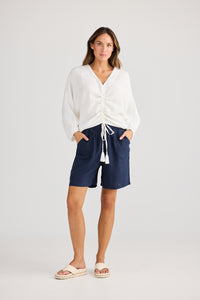Happy Hour Top  White -  Holiday Trading Co