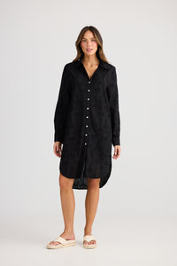 Palm Overshirt Black - Holiday Trading Co