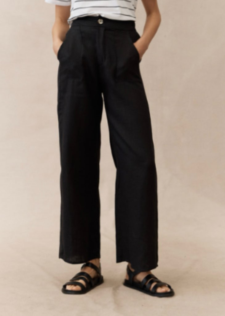 Little Lies - Jude Linen Pants, Black