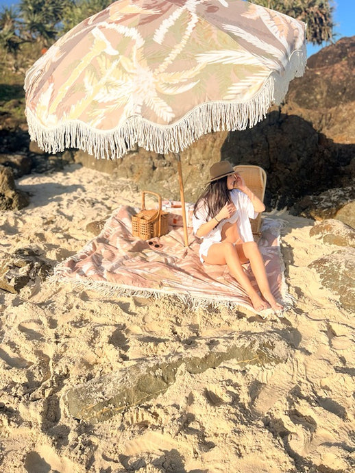 Island The Label - Beach Umbrella, Tropical Palm