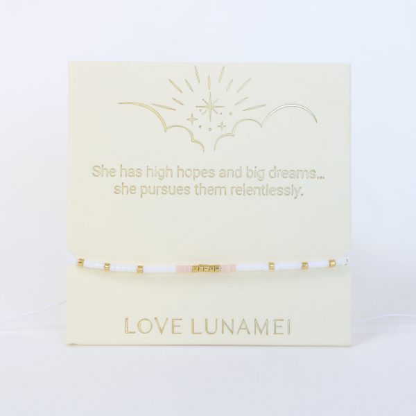 Love Lunamei - Inspiration Bracelet, Pink, White & Gold