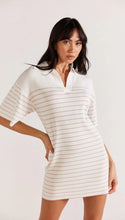 Load image into Gallery viewer, Staple The Label - Kiana Striped Mini Dress, White/Beige