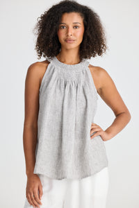 Lopez Top, Charcoal Fleck