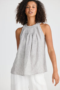 Lopez Top, Charcoal Fleck