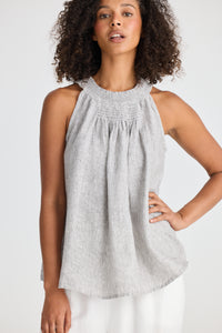 Lopez Top, Charcoal Fleck