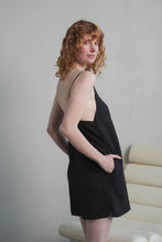 Load image into Gallery viewer, Liz Linen Slip dress Black - Lilly Pilly