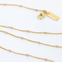 Load image into Gallery viewer, Layer Me Necklace Gold Blush - Love Lunamei