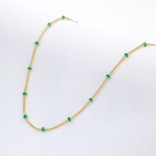 Load image into Gallery viewer, Layer Me Necklace Gold Paradise Blue   - Love Lunamei