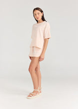 Load image into Gallery viewer, Boxy Tee Stripe Peony