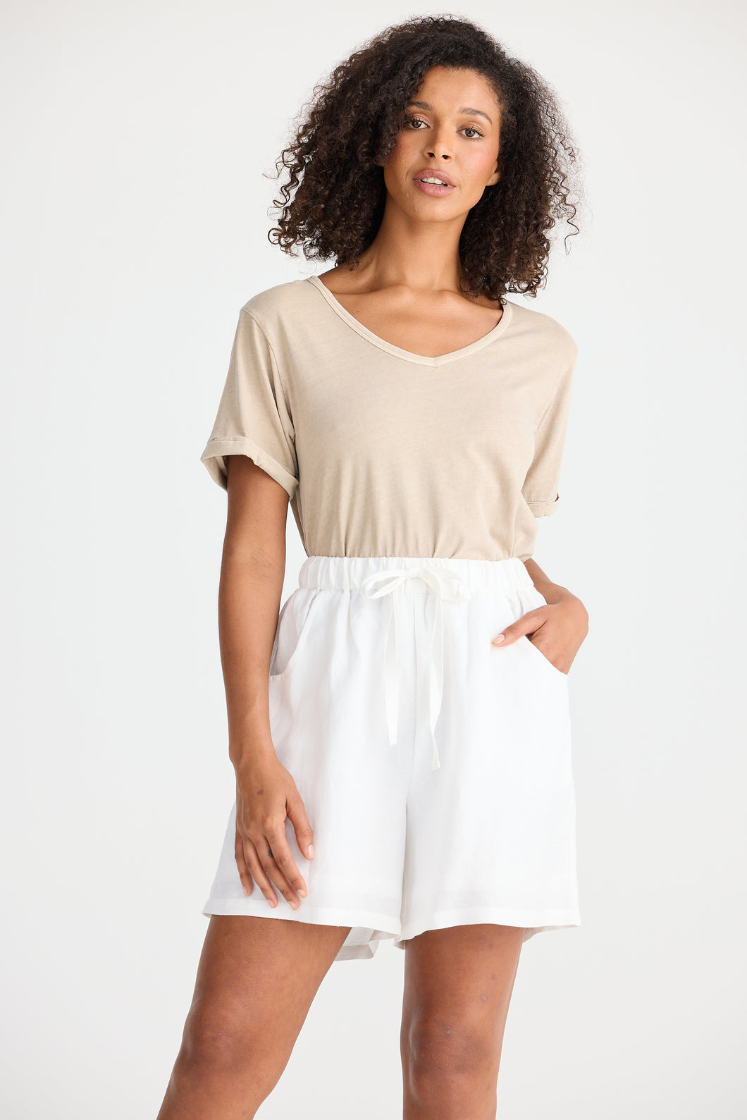 Miami Short, White Linen