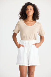 Miami Short, White Linen