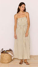 Load image into Gallery viewer, Edith Maxi Dress Olive and White Stripe - Minkpink