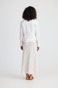 Monza Jacket, White Linen