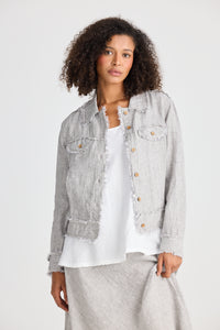 Monza Jacket, Charcoal Fleck