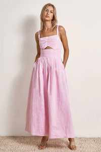 Mon Renn - Rise Midi Dress, Pink Fondant