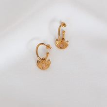 Load image into Gallery viewer, Love Lunamei - Moon Gazer Hoop Earrings, Gold
