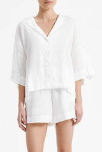 Load image into Gallery viewer, Nude Lucy - Lounge Linen Shirt, White