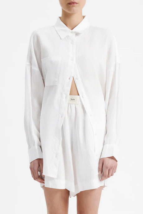 Nude Lucy - Heritage Lounge Shirt, White