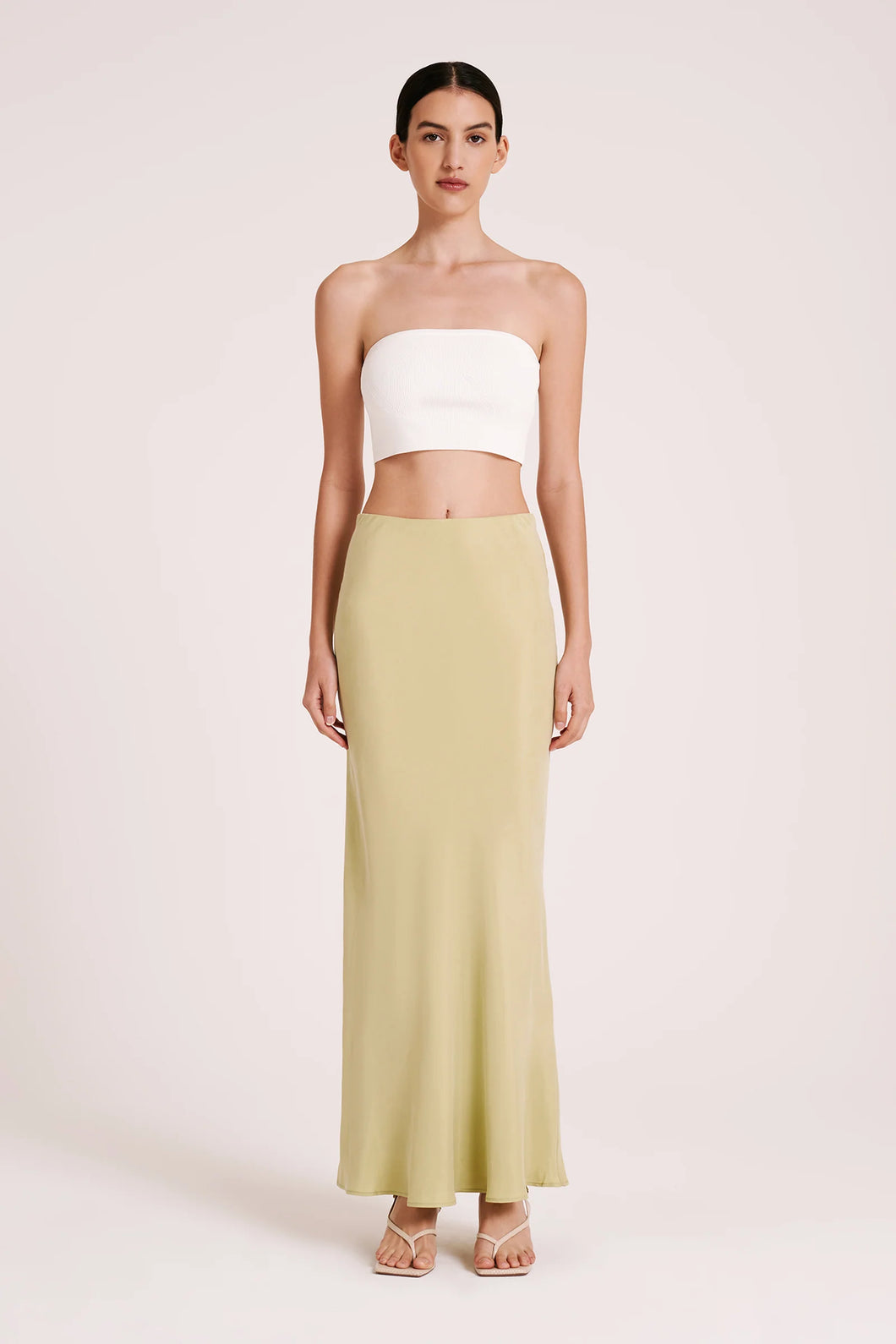 Nude Lucy - Ines Cupro Skirt, Lime