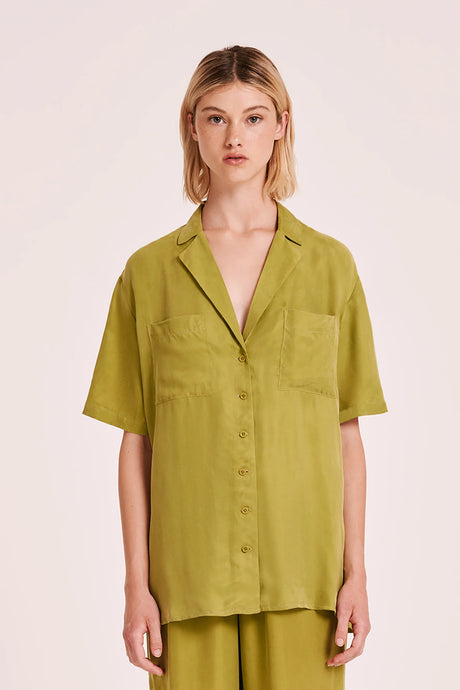 Nude Lucy - Lucia Cupro Shirt, Pickel