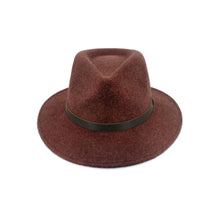 Load image into Gallery viewer, RW170 Mix Burgundy  Wool felt fedora