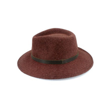 Load image into Gallery viewer, RW170 Mix Burgundy  Wool felt fedora