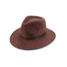 Load image into Gallery viewer, RW170 Mix Burgundy  Wool felt fedora