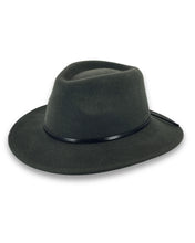 Load image into Gallery viewer, RW180 DK Green Leura Fedora Wool felt