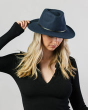 Load image into Gallery viewer, RW180 Blue Sea Leura Fedora Wool felt