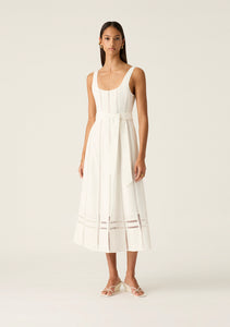 MOS The Label - Arya Midi Dress, White