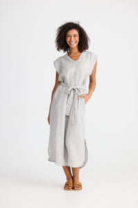 Sebou Dress, Charcoal Fleck