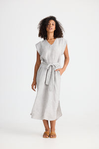 Sebou Dress, Charcoal Fleck
