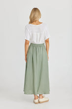 Load image into Gallery viewer, Shanty Corp - Coco Skirt, Sage Linen