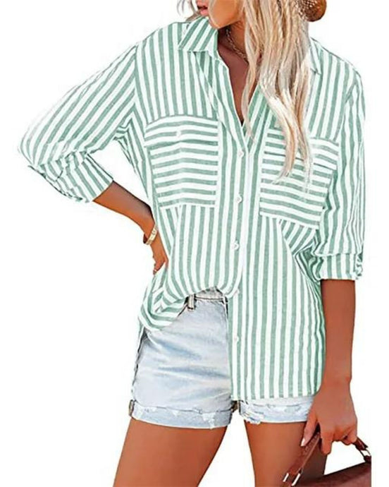 Sailor shirt green stripe