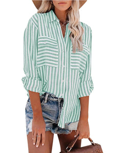 Sailor shirt green stripe