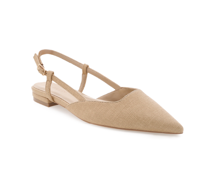 Iver Camel Raffia Shoe - Billini