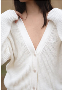 Lilly Pilly Collection - Bailey Cotton Cardi, Ivory